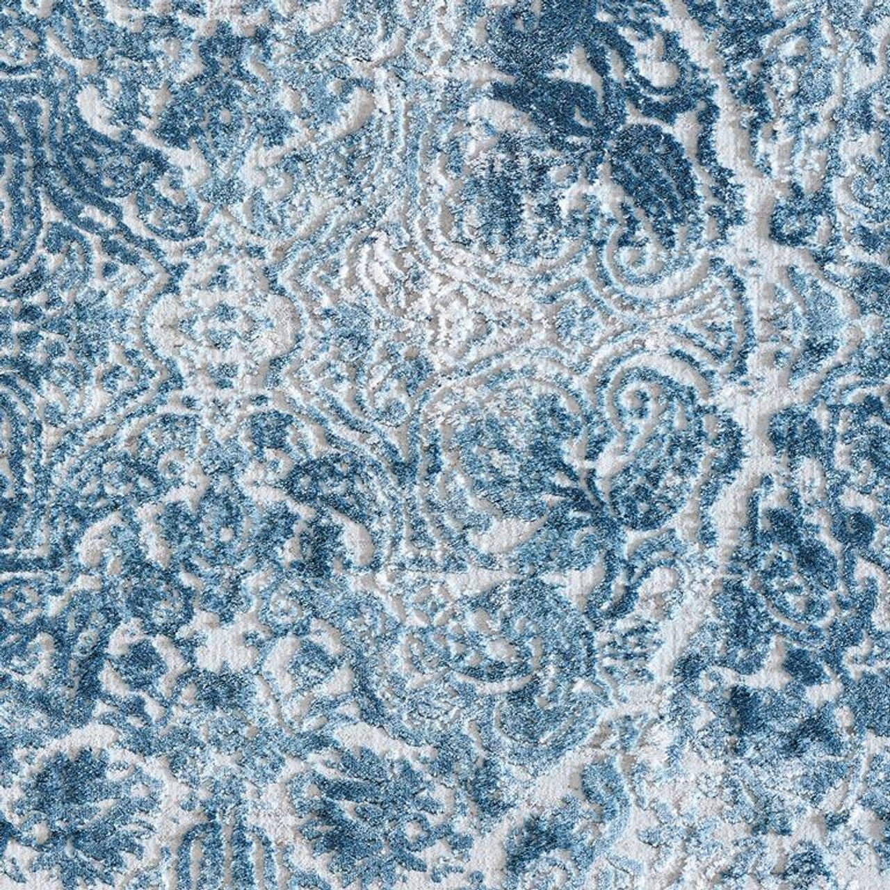 Dynamic Rugs Quartz 27040 Ivory Blue Traditional Machine - Made Rug - Rugs - Dynamic Rugs - Atlanta Designer Rugs