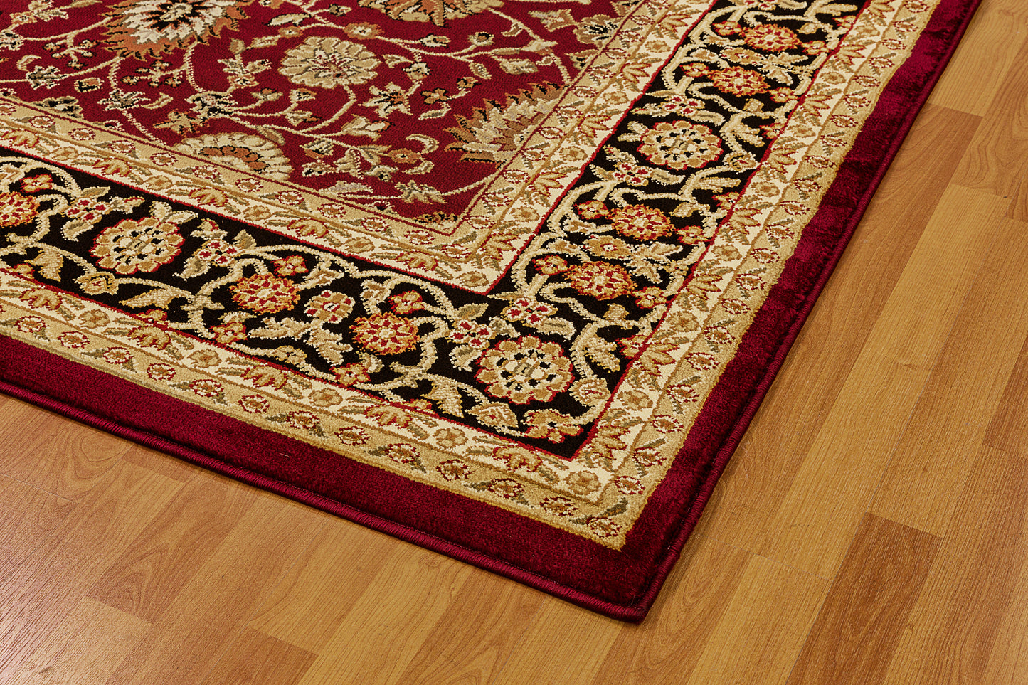 Dynamic Rugs Yazd 2803 Red Black  Traditional Machine-Made Rug