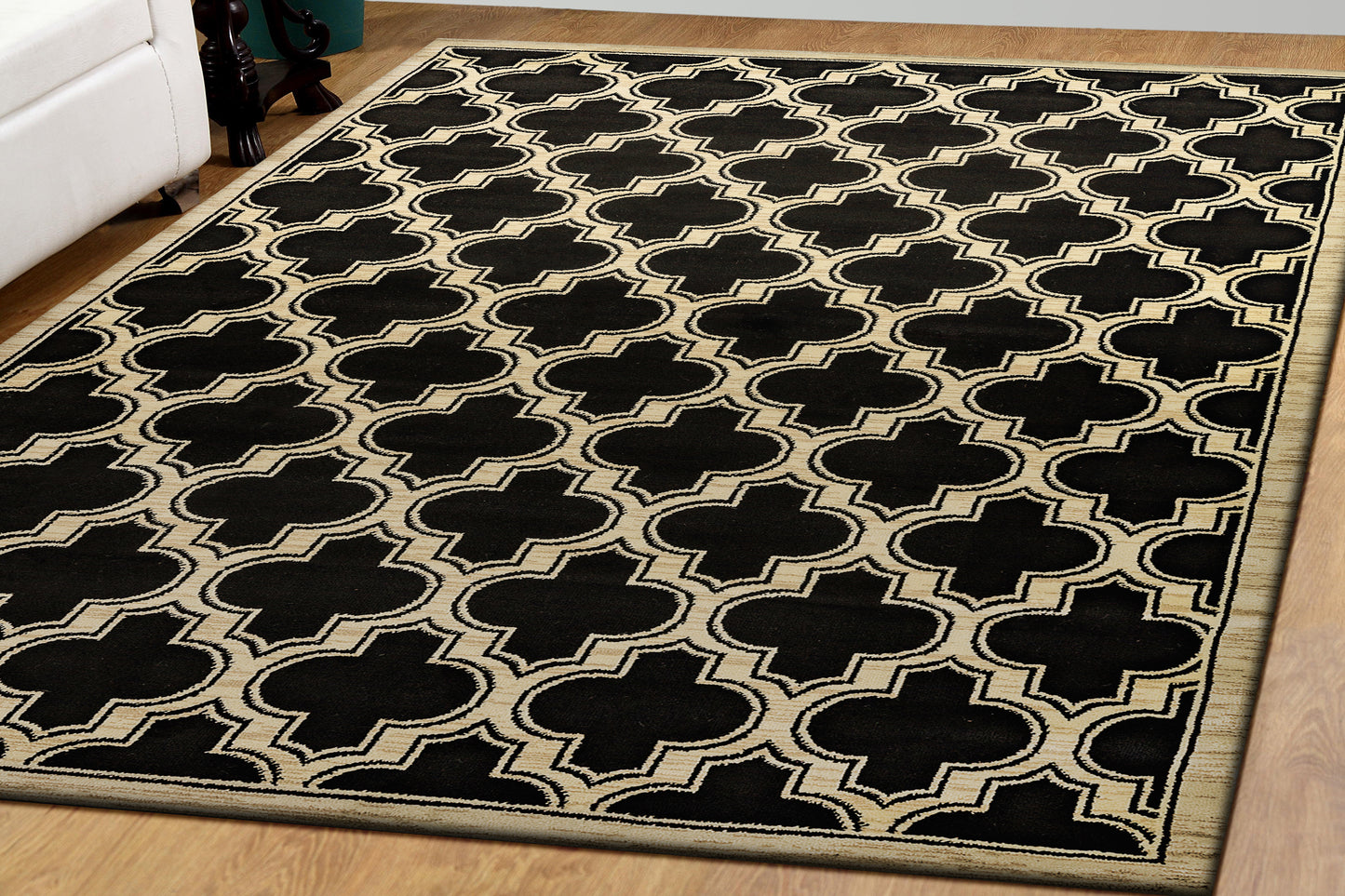 Dynamic Rugs Yazd 2816 Black  Contemporary Machine-Made Rug