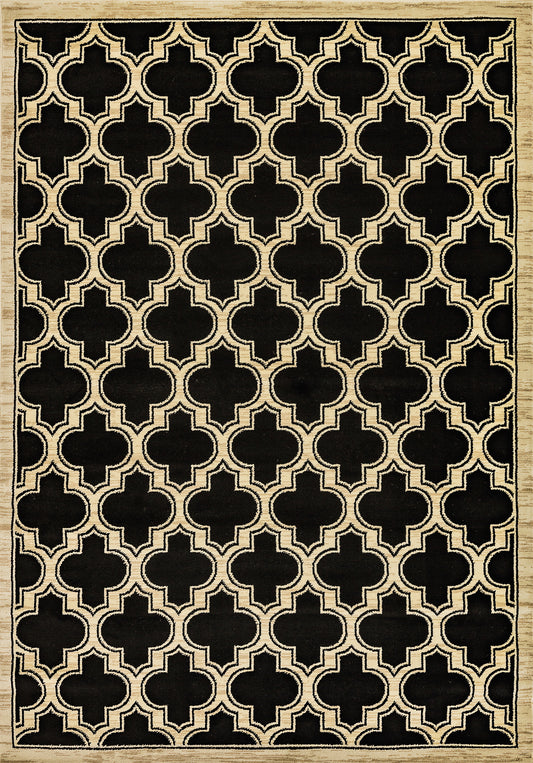 Dynamic Rugs Yazd 2816 Black  Contemporary Machine-Made Rug