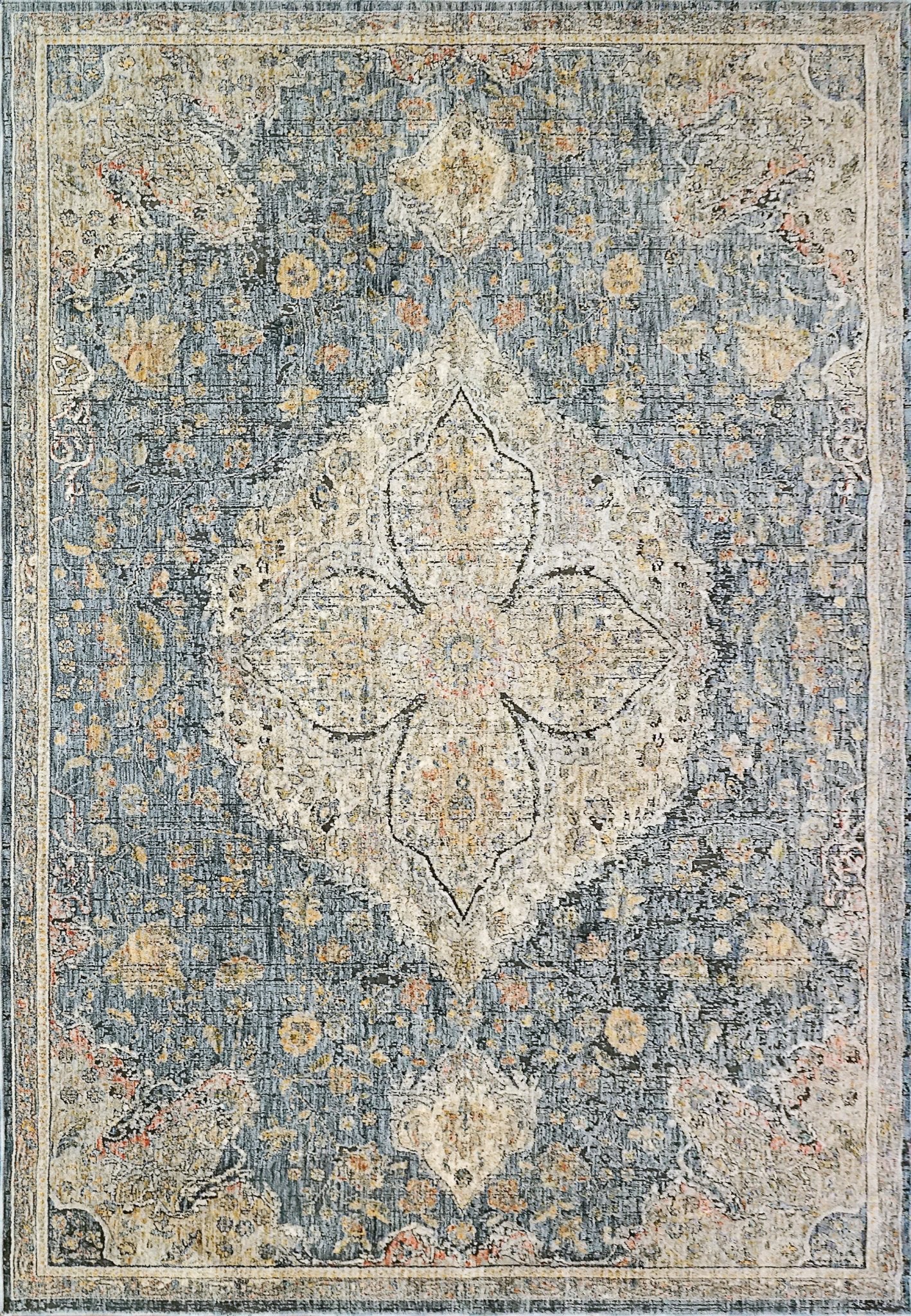 Dynamic Rugs Savoy 3576 Denim Multi Transitional Machine - Made Rug - Rugs - Dynamic Rugs - Atlanta Designer Rugs