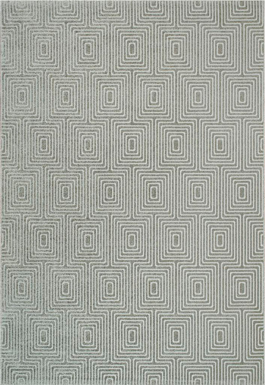 Dynamic Rugs Quin 41009 Grey     Modern Machine-Made Rug