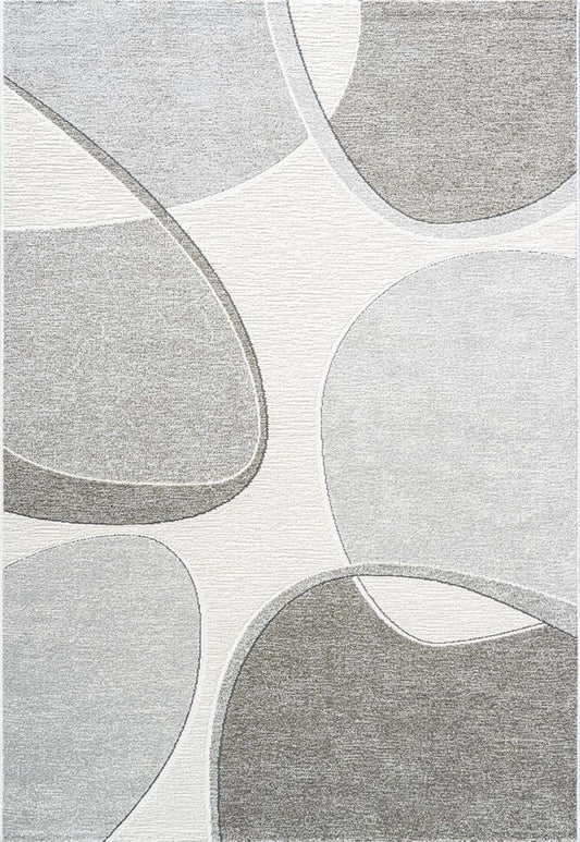 Dynamic Rugs Polaris 46004 Ivory Grey  Modern Machine-Made Rug