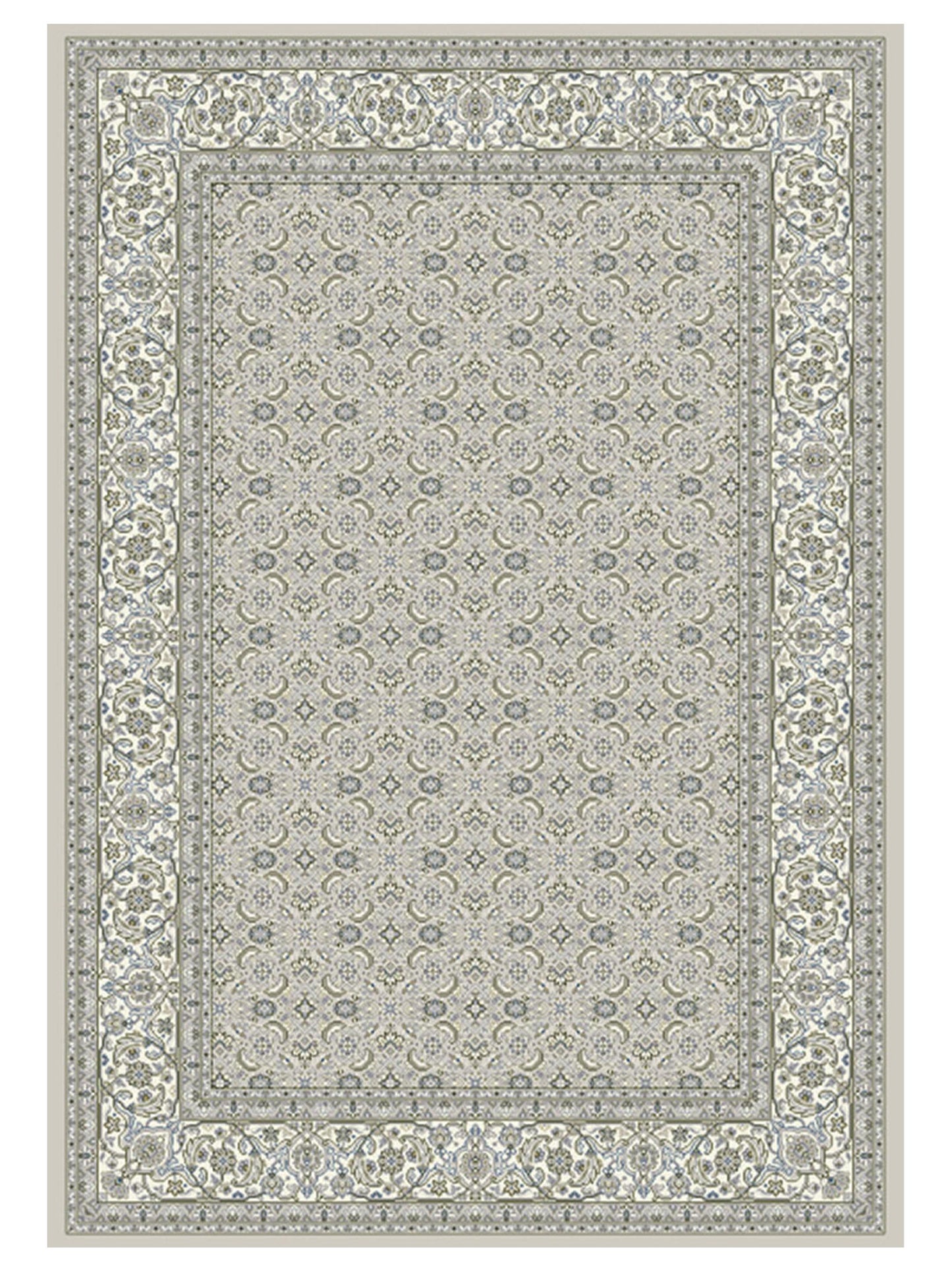 Dynamic Rugs Ancient Garden 57011 Soft Grey Cream  Traditional Machine-Made Rug