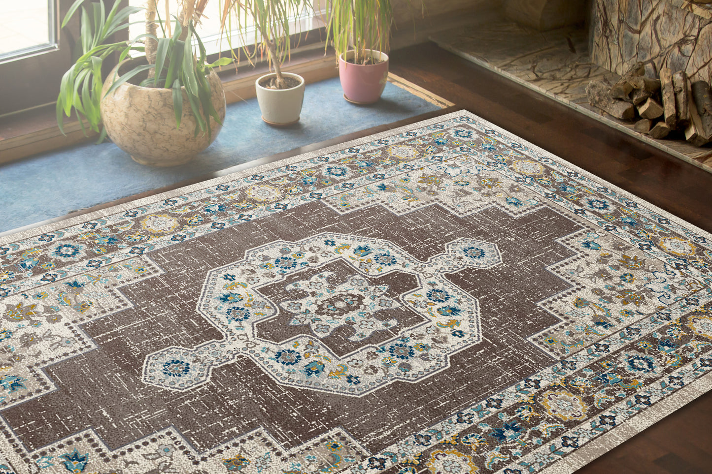 Dynamic Rugs Zodiac 6620 Grey  Traditional Machine-Made Rug