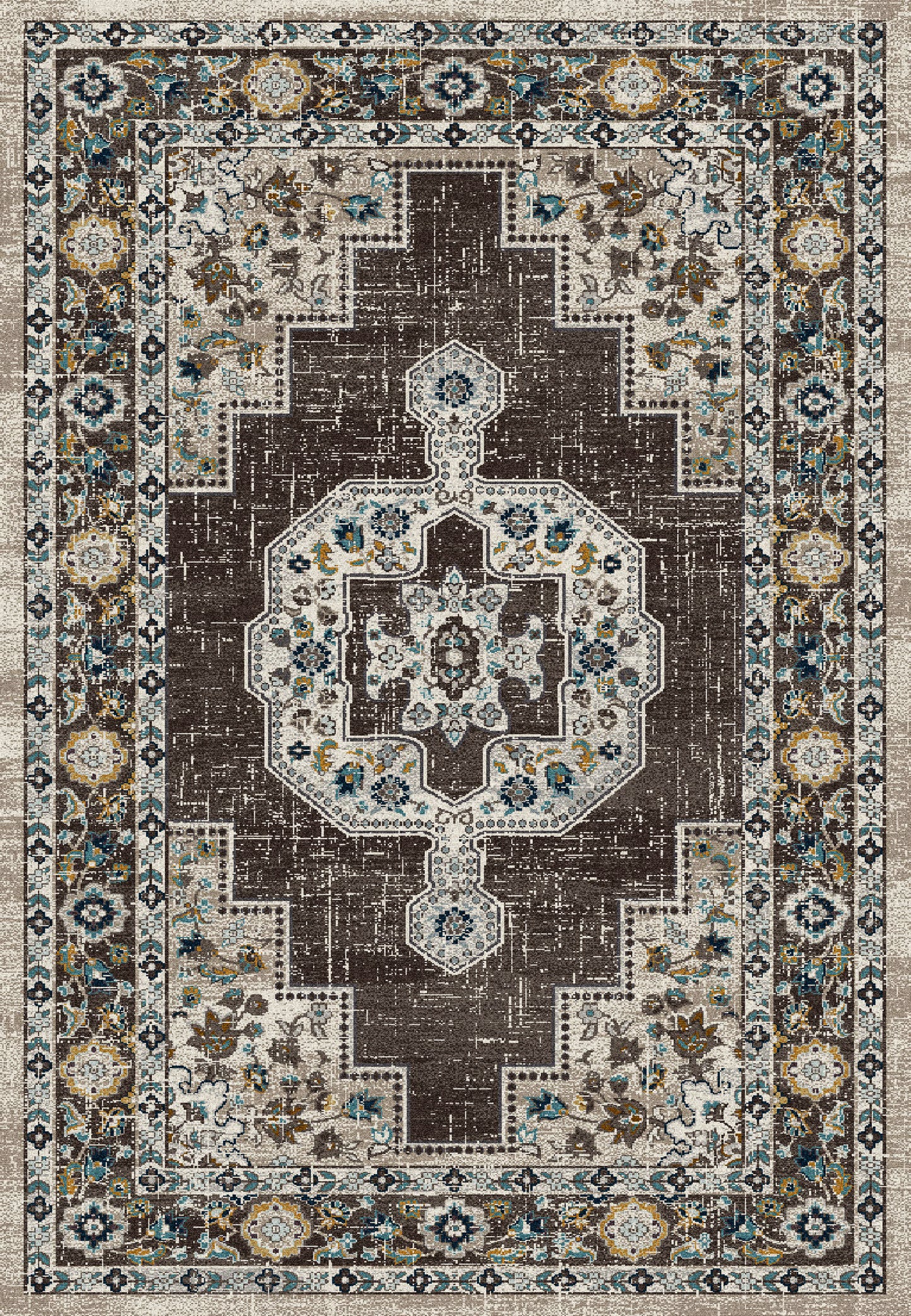 Dynamic Rugs Zodiac 6620 Grey  Traditional Machine-Made Rug