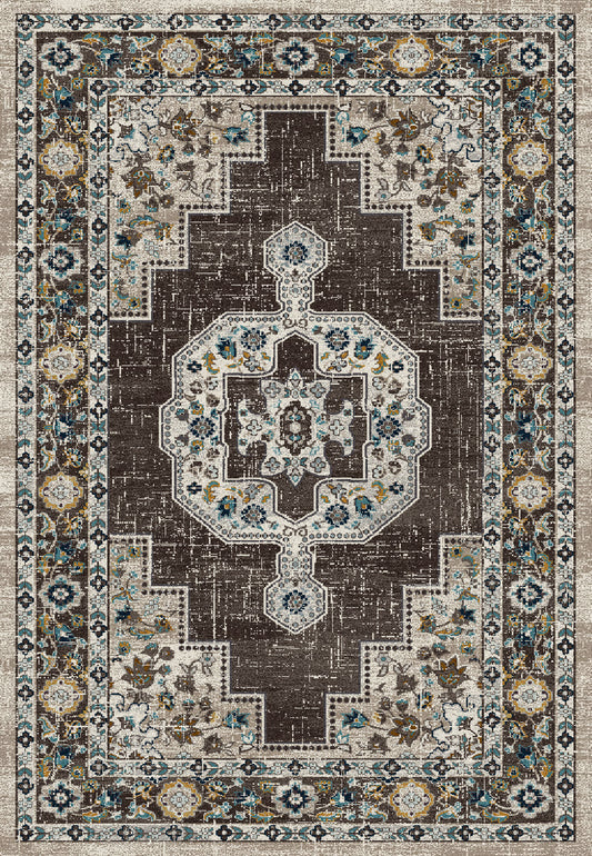 Dynamic Rugs Zodiac 6620 Grey  Traditional Machine-Made Rug