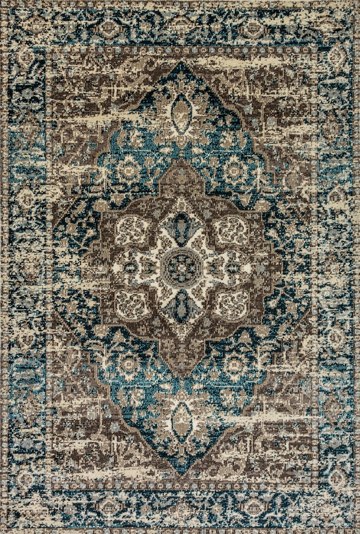 Dynamic Rugs Zodiac 6623 Grey Blue Transitional Machine - Made Rug - Rugs - Dynamic Rugs - Atlanta Designer Rugs