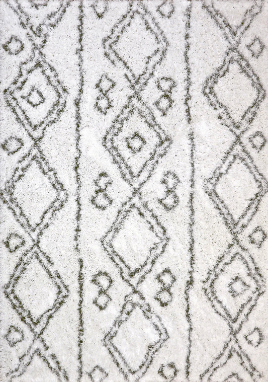 Dynamic Rugs Nordic 7434 White Silver Contemporary Machine - Made Rug - Rugs - Dynamic Rugs - Atlanta Designer Rugs