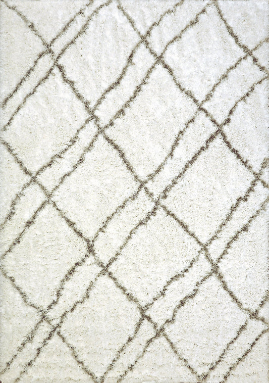 Dynamic Rugs Nordic 7431 White Silver Contemporary Machine - Made Rug - Rugs - Dynamic Rugs - Atlanta Designer Rugs