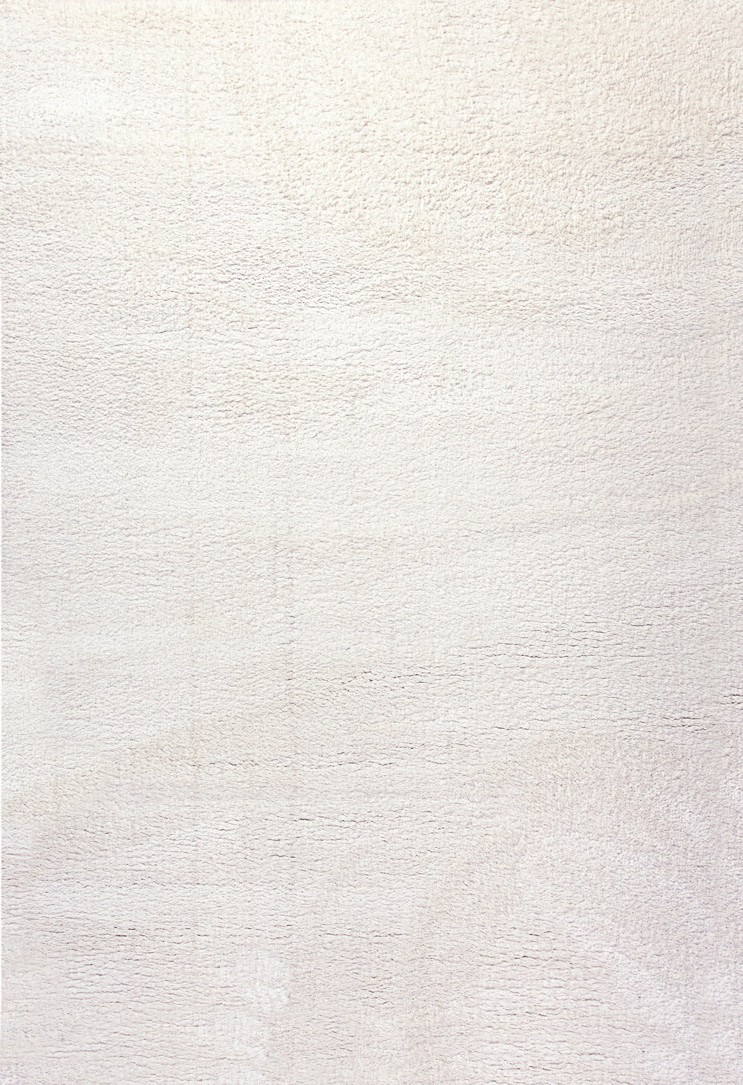 Dynamic Rugs Silky Shag 5900 Ivory  Solid Machine-Made Rug