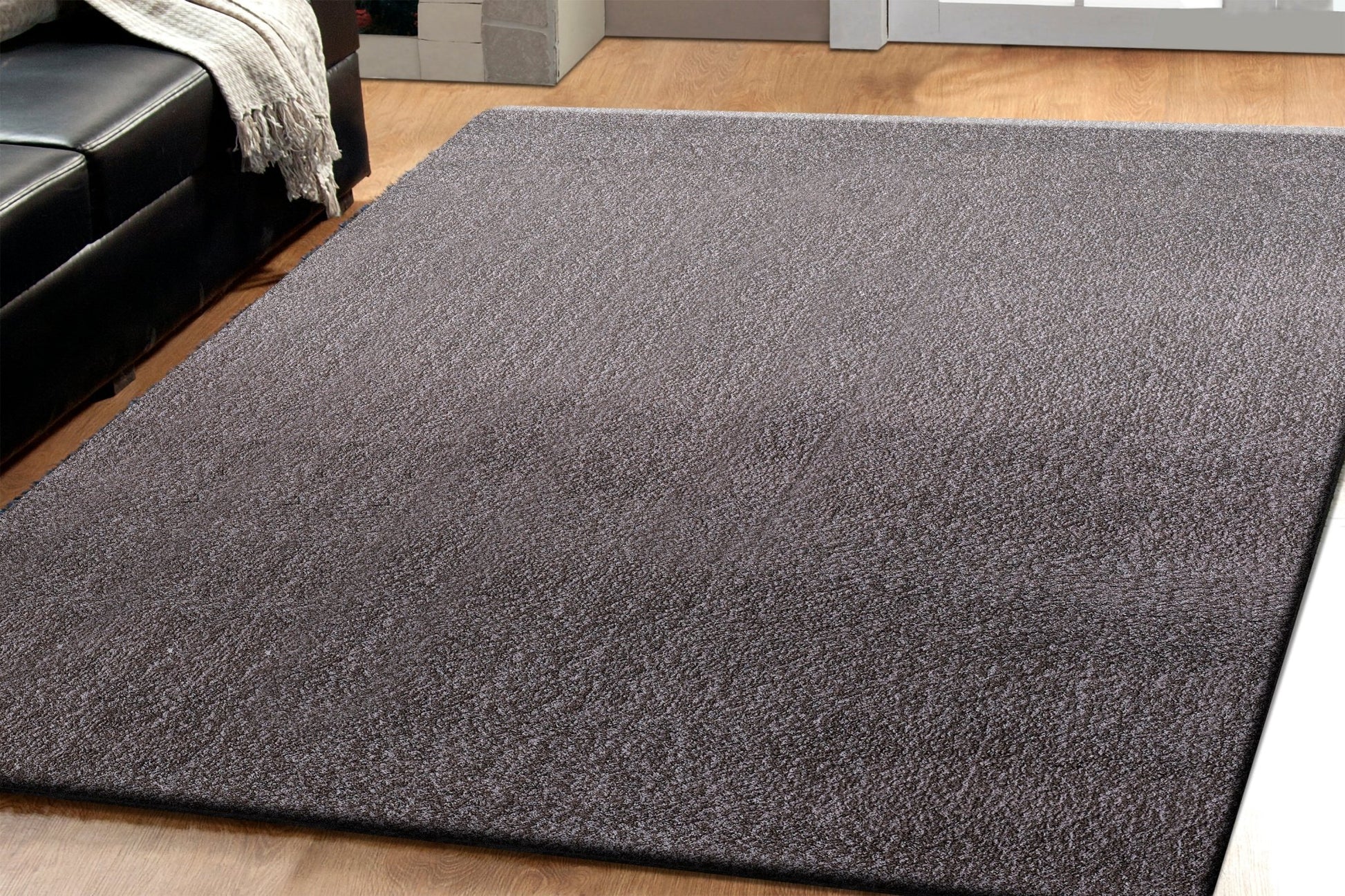 Dynamic Rugs Silky Shag 5900 Silver Solid Machine - Made Rug - Rugs - Dynamic Rugs - Atlanta Designer Rugs