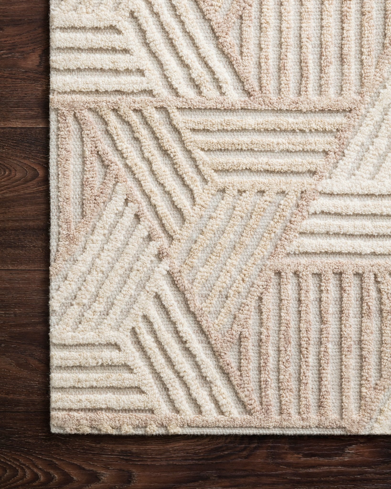 Loloi EHREN EHR - 04 Oatmeal Ivory Contemporary Hand Tufted Rug - Rugs - Loloi - Atlanta Designer Rugs