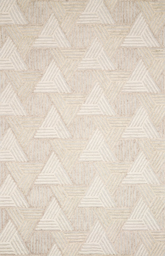 Loloi EHREN EHR - 04 Oatmeal Ivory Contemporary Hand Tufted Rug - Rugs - Loloi - Atlanta Designer Rugs