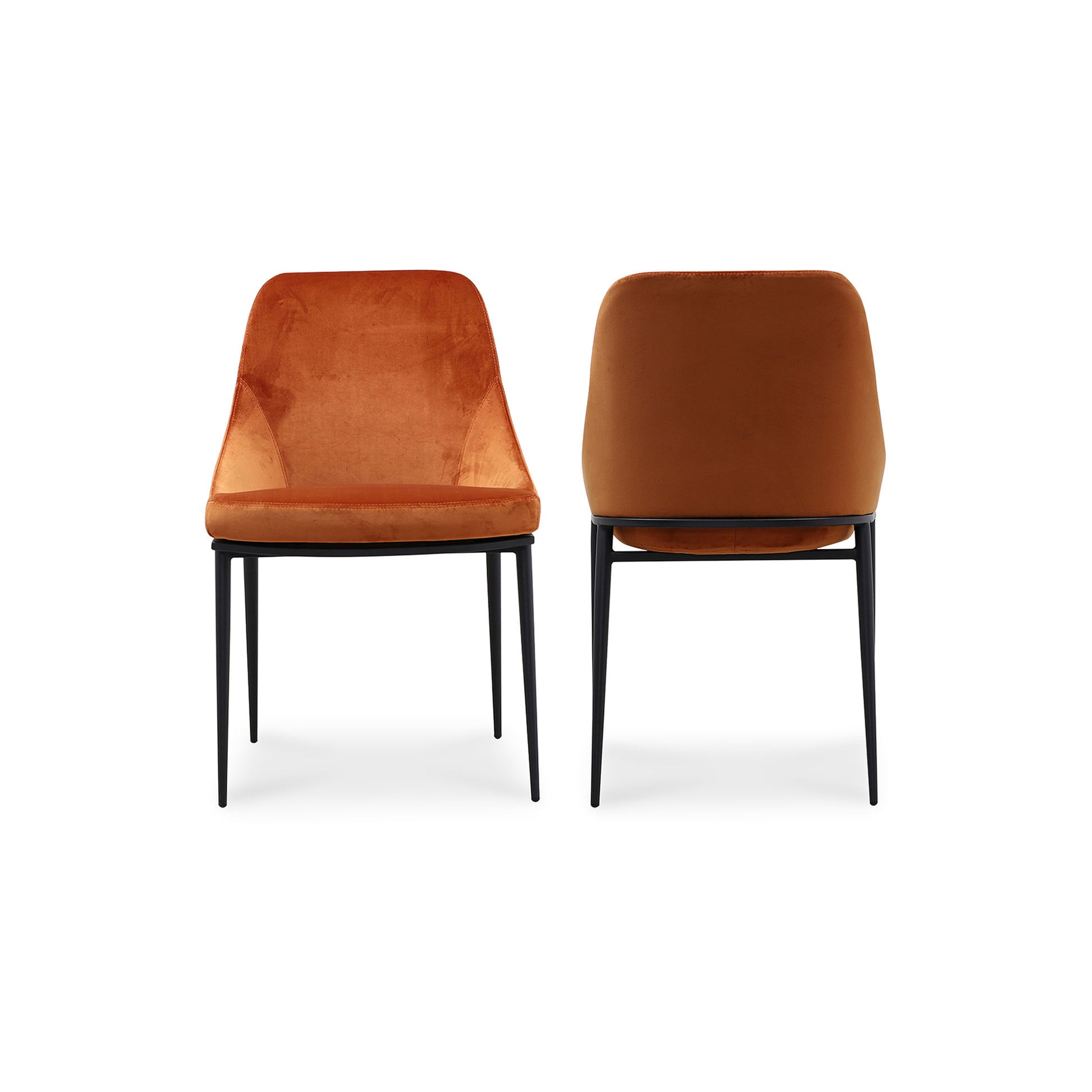 Moes Home Dining Chairs Sedona Orange Contemporary Furniture