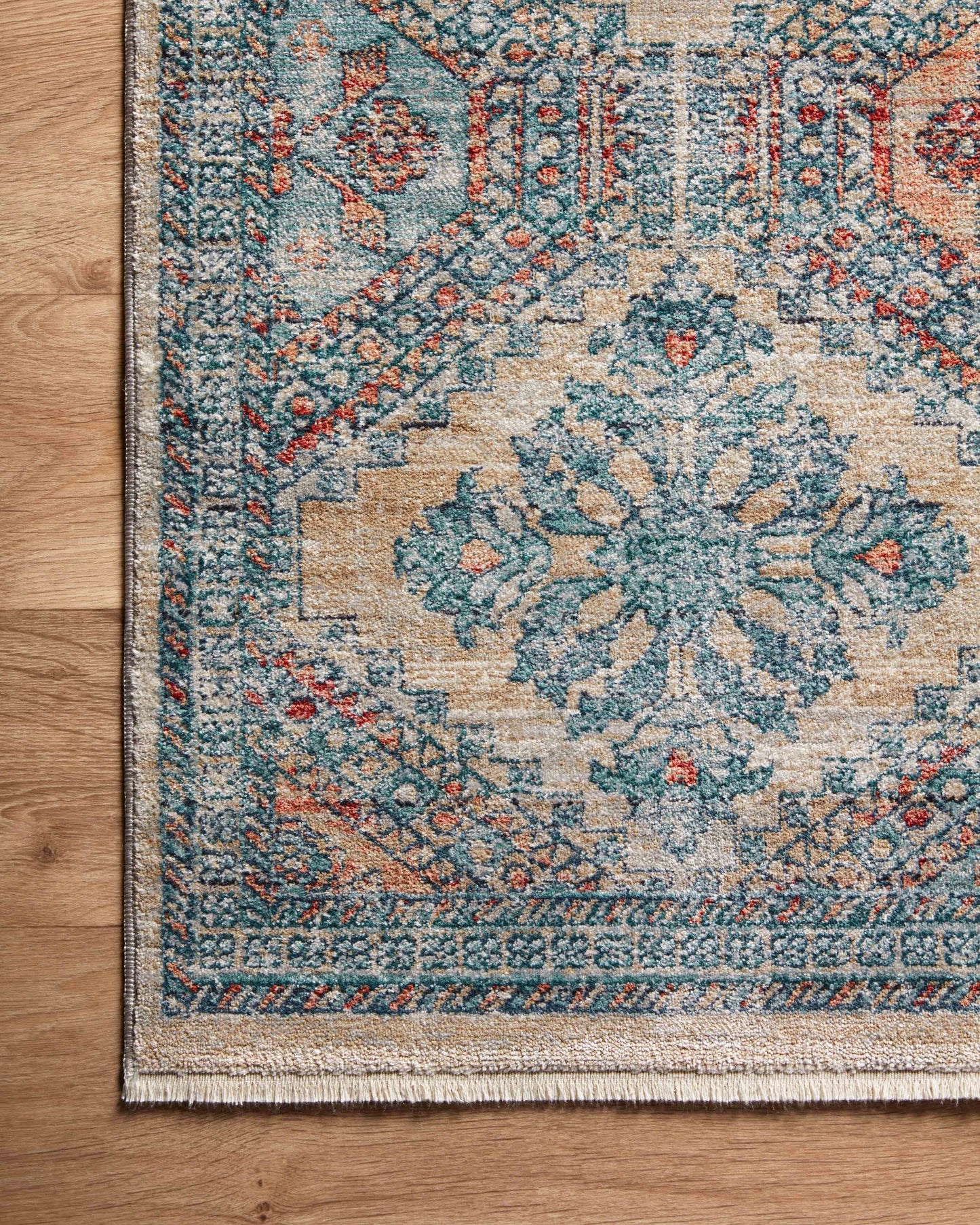 Magnolia Home Elise ELI-02 Multi Blue Traditional Power Loomed Rug