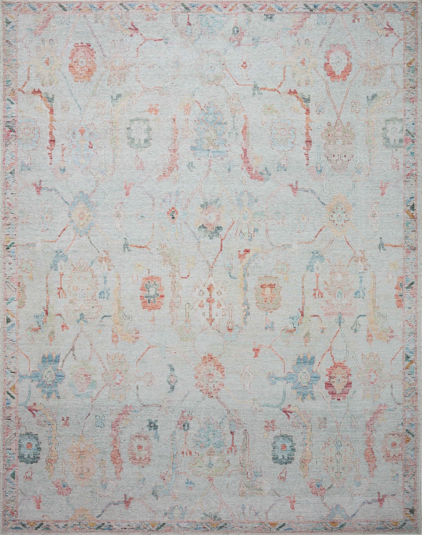 Loloi II Elysium ELY - 01 Pebble Multi Traditional Power Loomed Rug - Rugs - Loloi II - Atlanta Designer Rugs