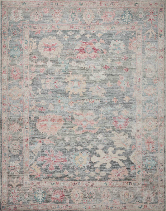 Loloi II Elysium ELY - 02 Graphite Multi Traditional Power Loomed Rug - Rugs - Loloi II - Atlanta Designer Rugs