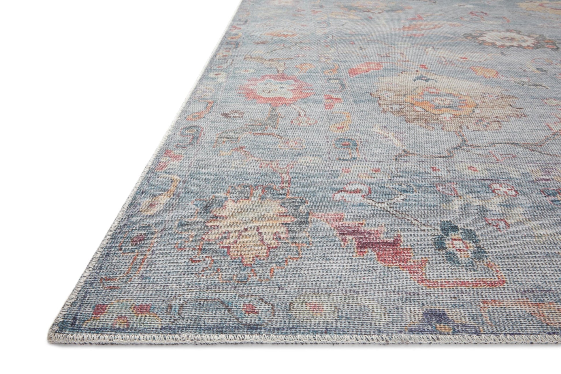 Loloi II Elysium ELY - 04 Denim Multi Traditional Power Loomed Rug - Rugs - Loloi II - Atlanta Designer Rugs