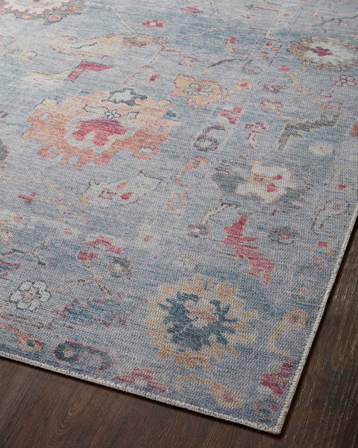 Loloi II Elysium ELY - 04 Denim Multi Traditional Power Loomed Rug - Rugs - Loloi II - Atlanta Designer Rugs