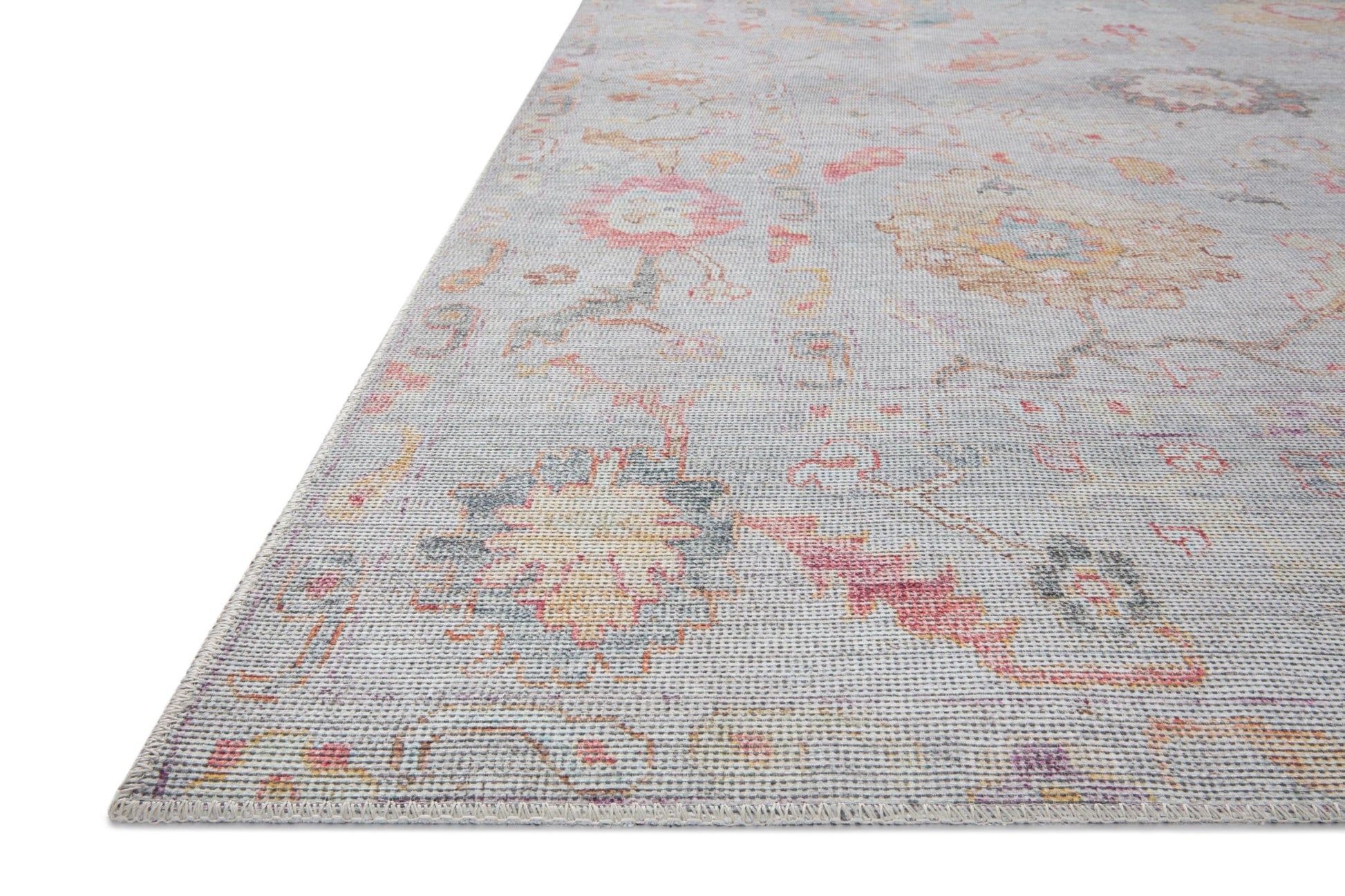 Loloi II Elysium ELY - 04 Silver Multi Traditional Power Loomed Rug - Rugs - Loloi II - Atlanta Designer Rugs