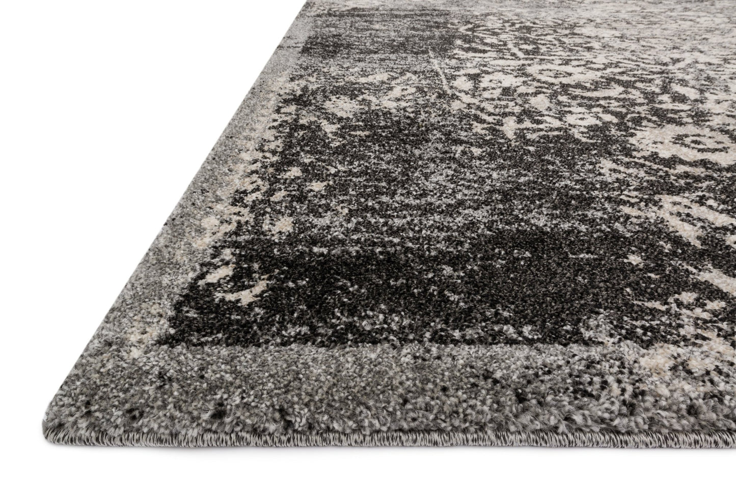 Loloi Emory EB - 01 Black Ivory Transitional Powre Loomed Rug - Rugs - Loloi - Atlanta Designer Rugs