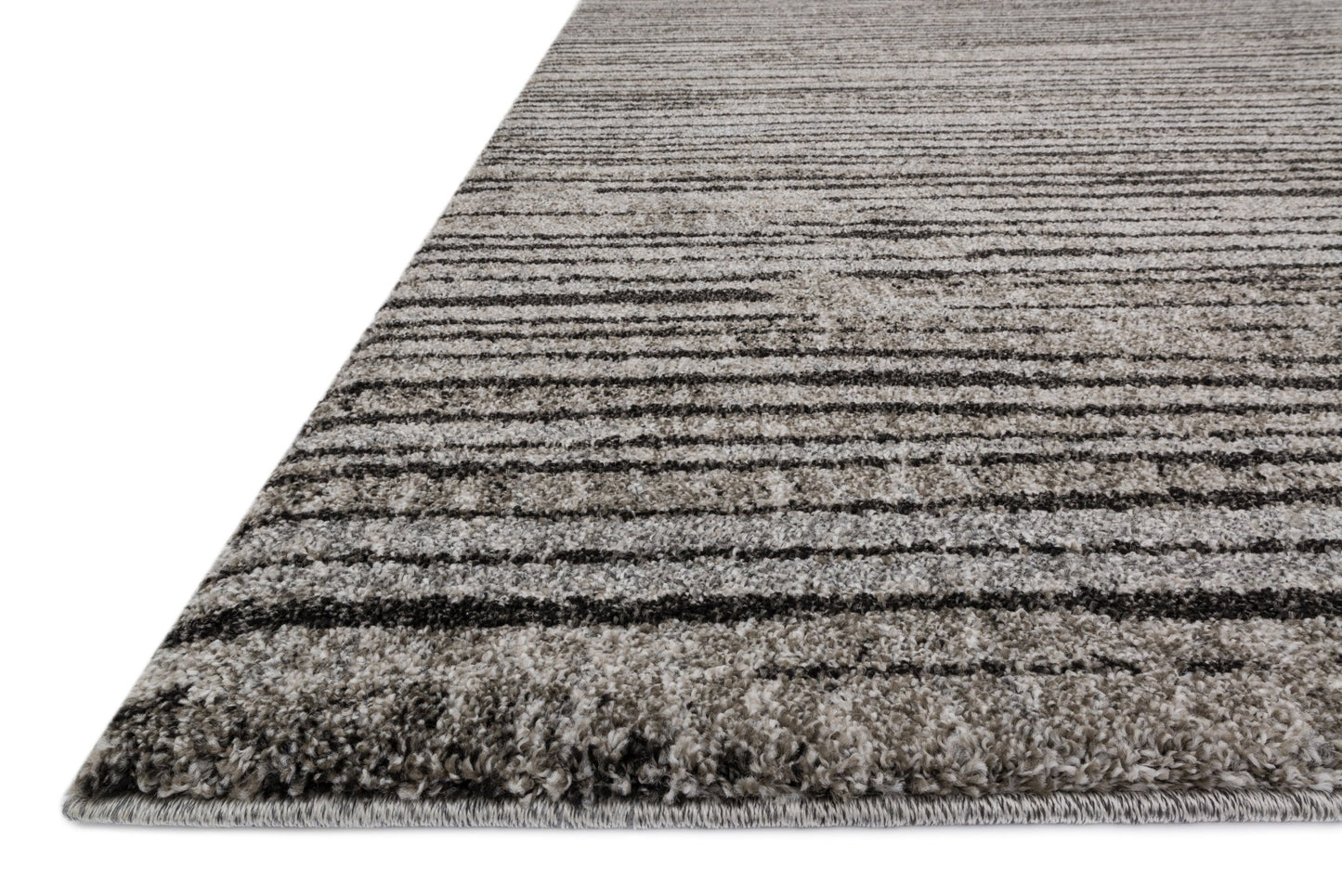 Loloi Emory EB - 02 Grey Black Transitional Powre Loomed Rug - Rugs - Loloi - Atlanta Designer Rugs