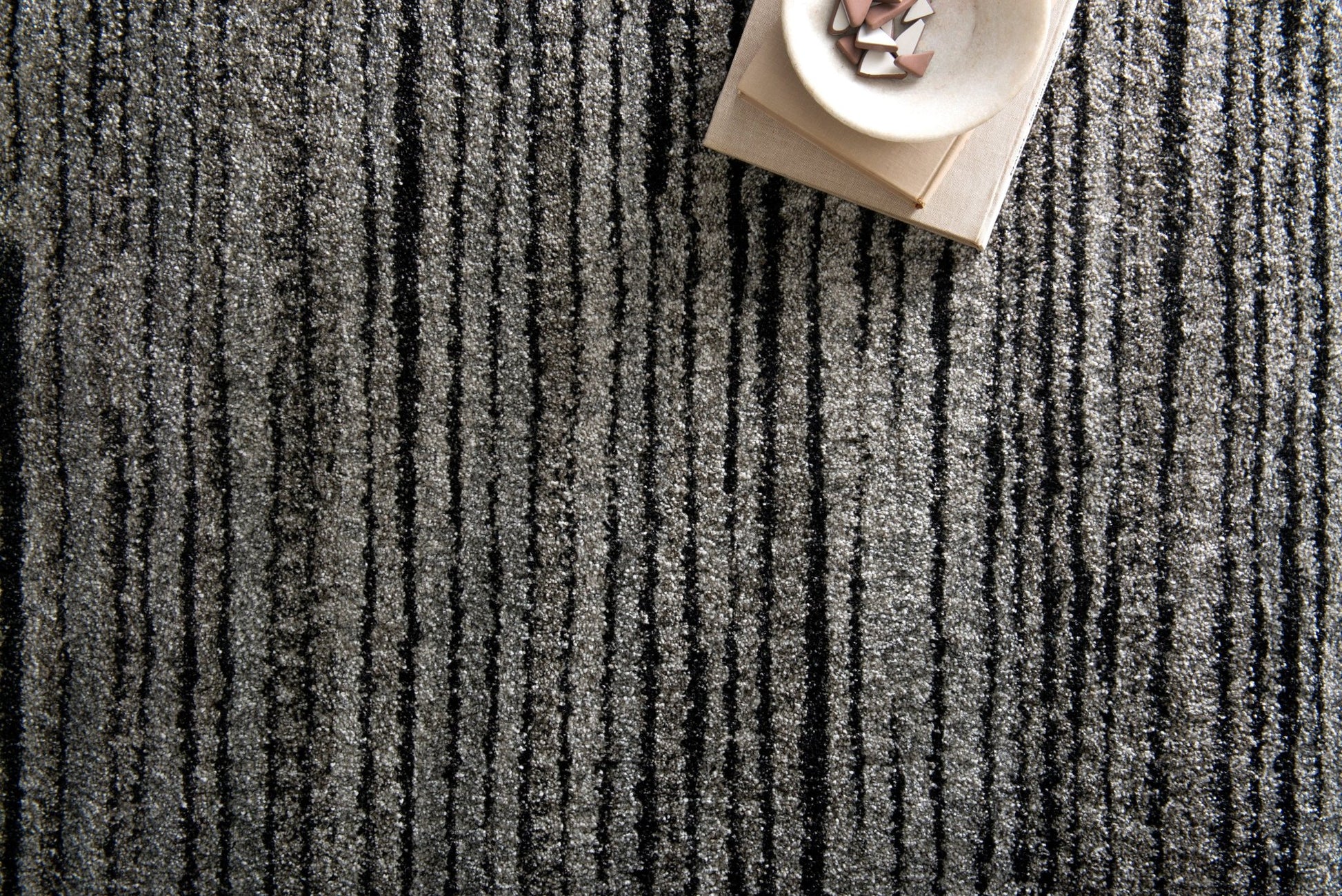 Loloi Emory EB - 02 Grey Black Transitional Powre Loomed Rug - Rugs - Loloi - Atlanta Designer Rugs