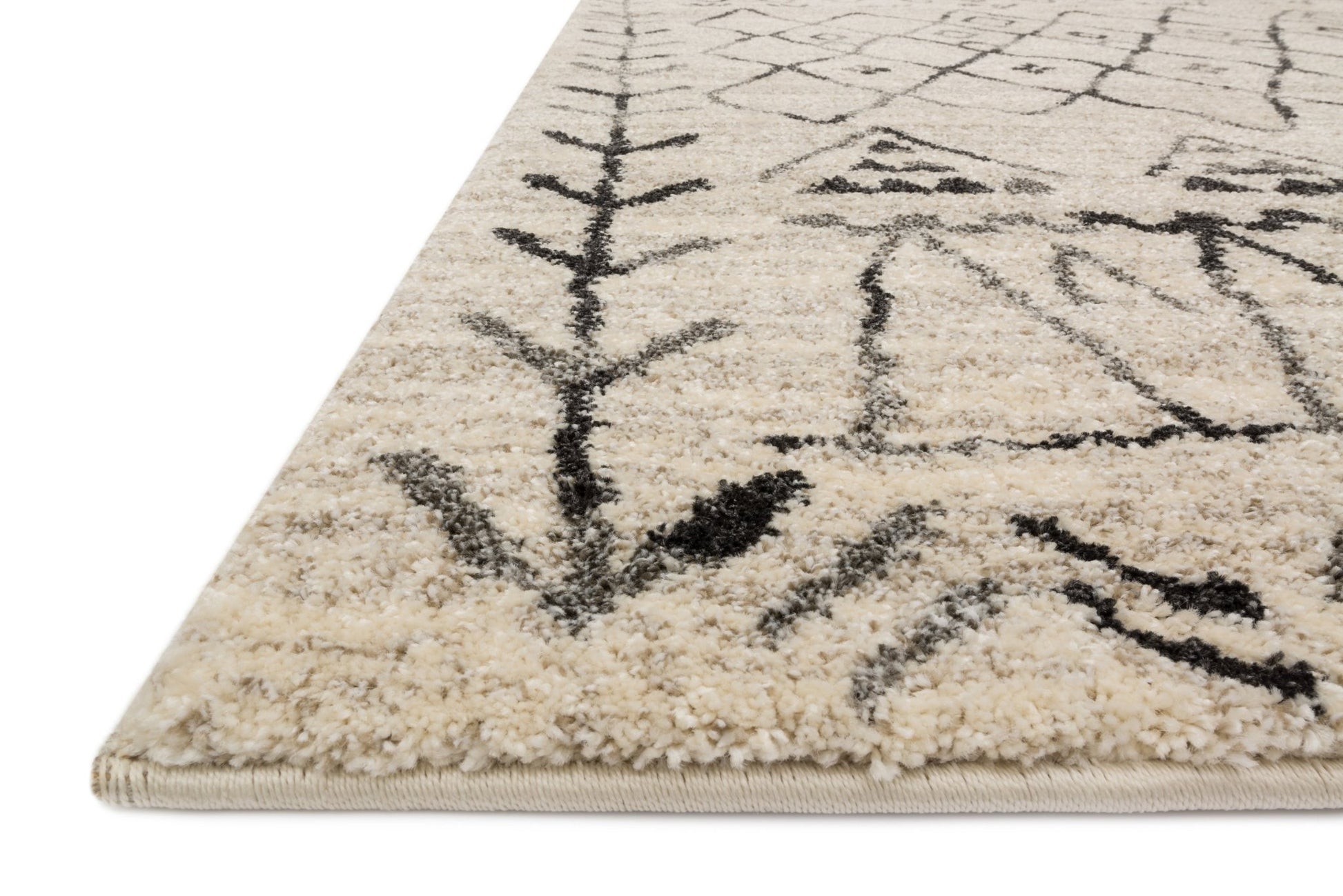 Loloi Emory EB - 09 Heather Gray Black Transitional Powre Loomed Rug - Rugs - Loloi - Atlanta Designer Rugs