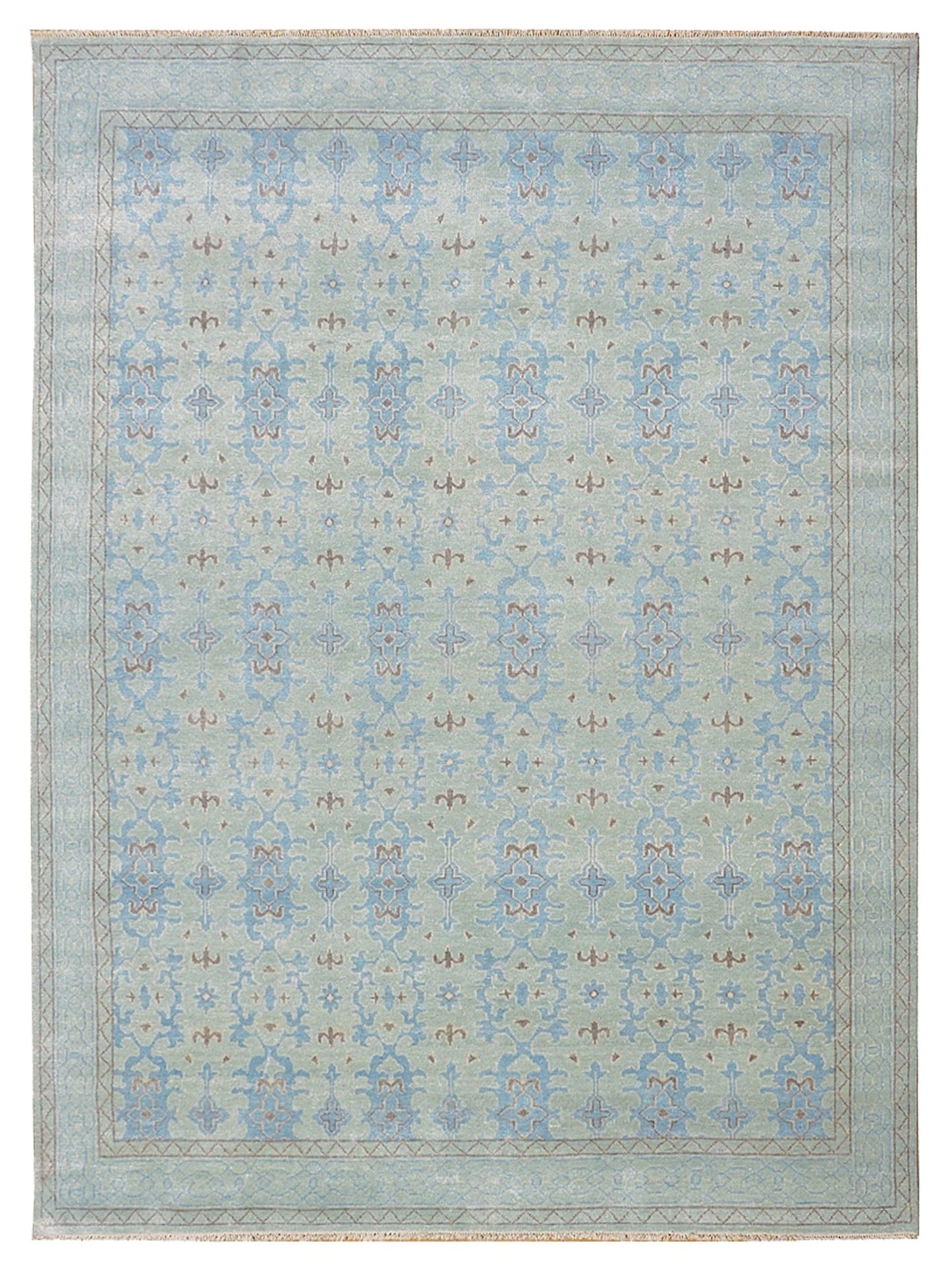 Artisan Uma Lt.Blue Traditional Knotted Rug - Rugs - Artisan - Atlanta Designer Rugs