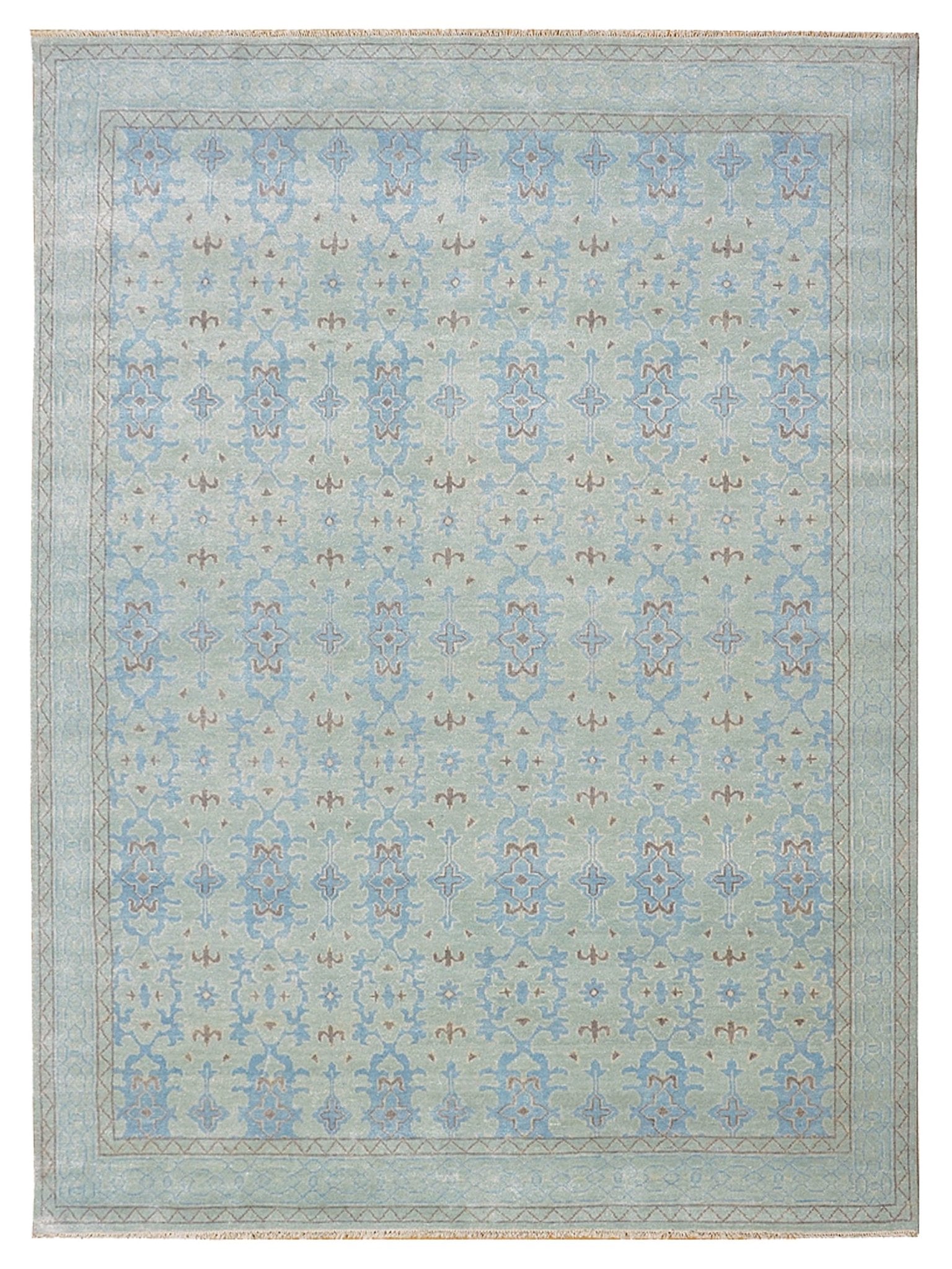 Artisan Uma Lt.Blue Traditional Knotted Rug - Rugs - Artisan - Atlanta Designer Rugs