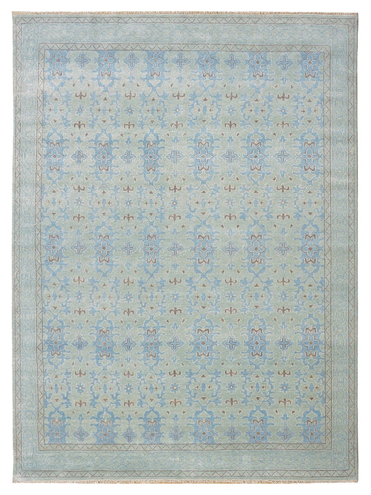 Artisan Uma Lt.Blue Traditional Knotted Rug - Rugs - Artisan - Atlanta Designer Rugs