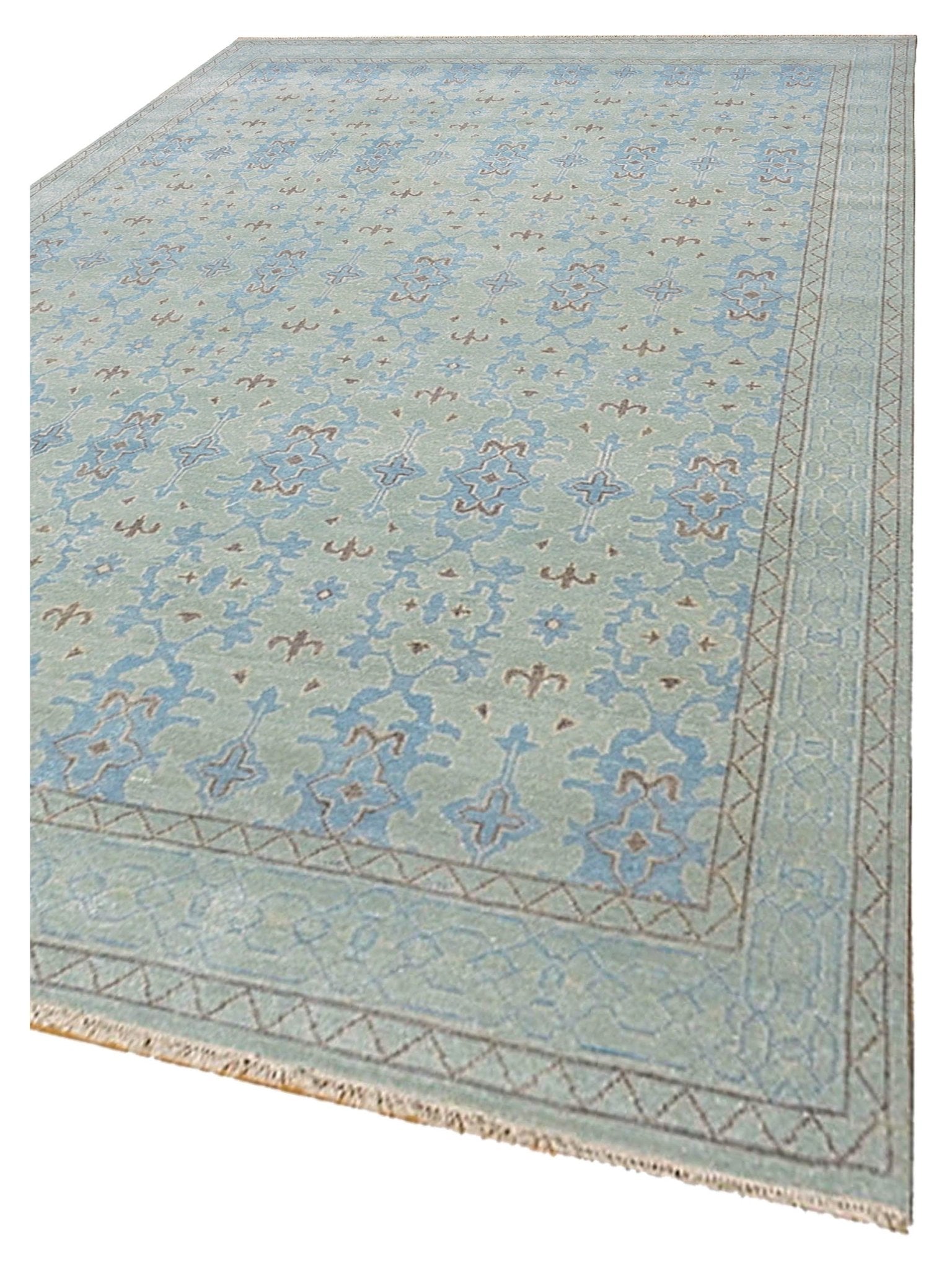 Artisan Uma Lt.Blue Traditional Knotted Rug - Rugs - Artisan - Atlanta Designer Rugs