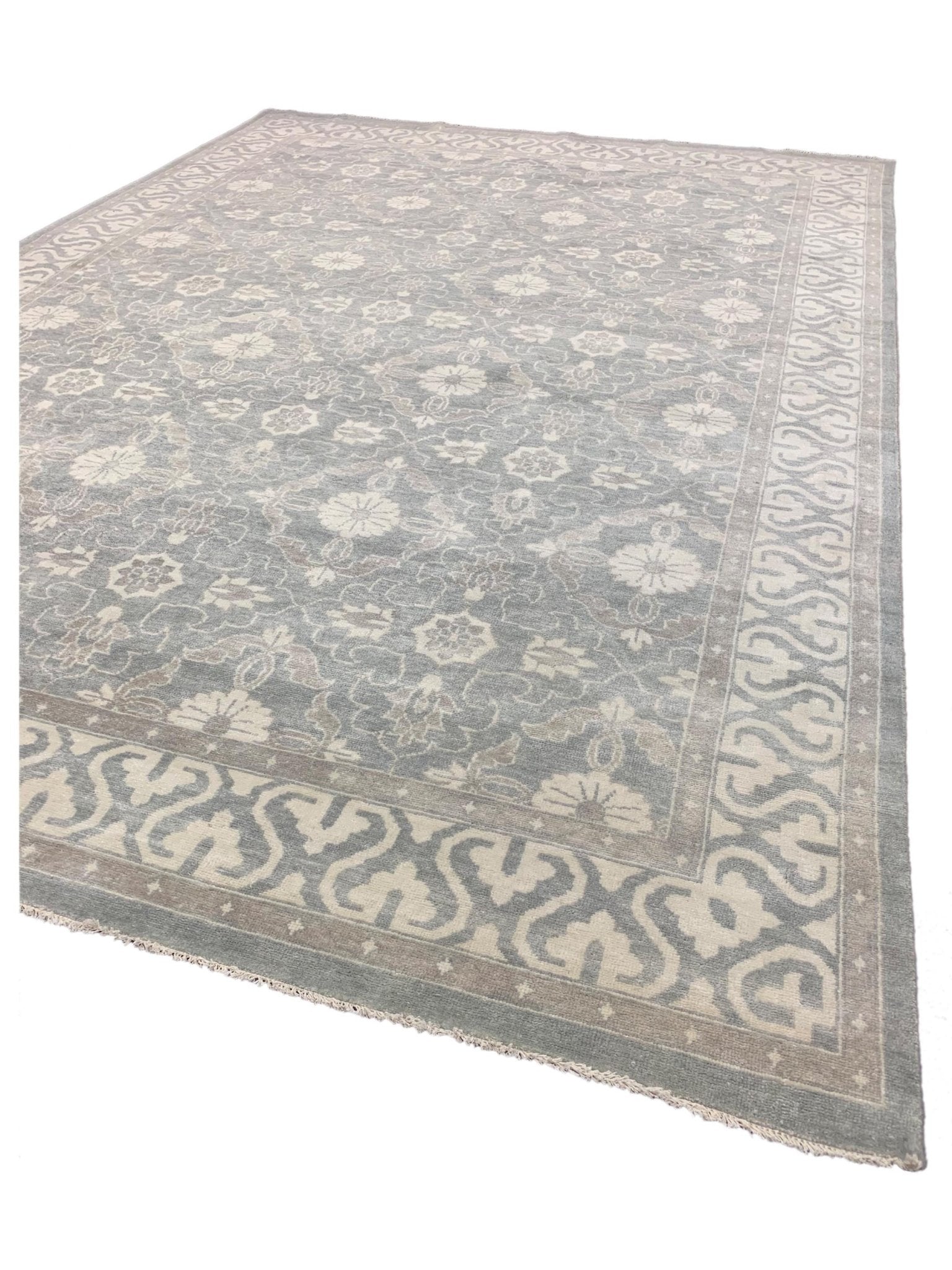 Artisan Uma Grey Traditional Knotted Rug - Rugs - Artisan - Atlanta Designer Rugs