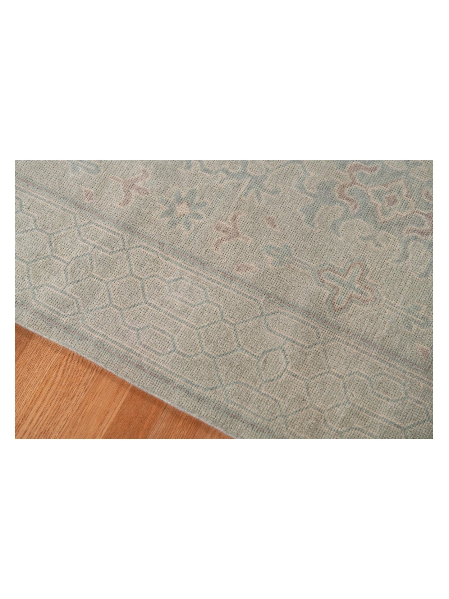 Limited EMRALD EM - 201 Light Blue Traditional Knotted Rug - Rugs - Limited - Atlanta Designer Rugs