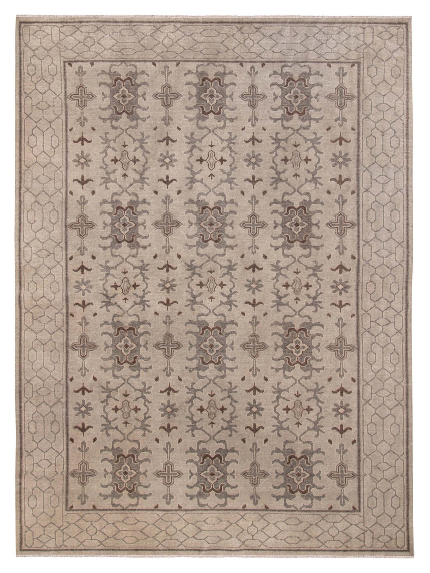 Limited EMRALD EM - 207 TAUPE Traditional Knotted Rug - Rugs - Limited - Atlanta Designer Rugs