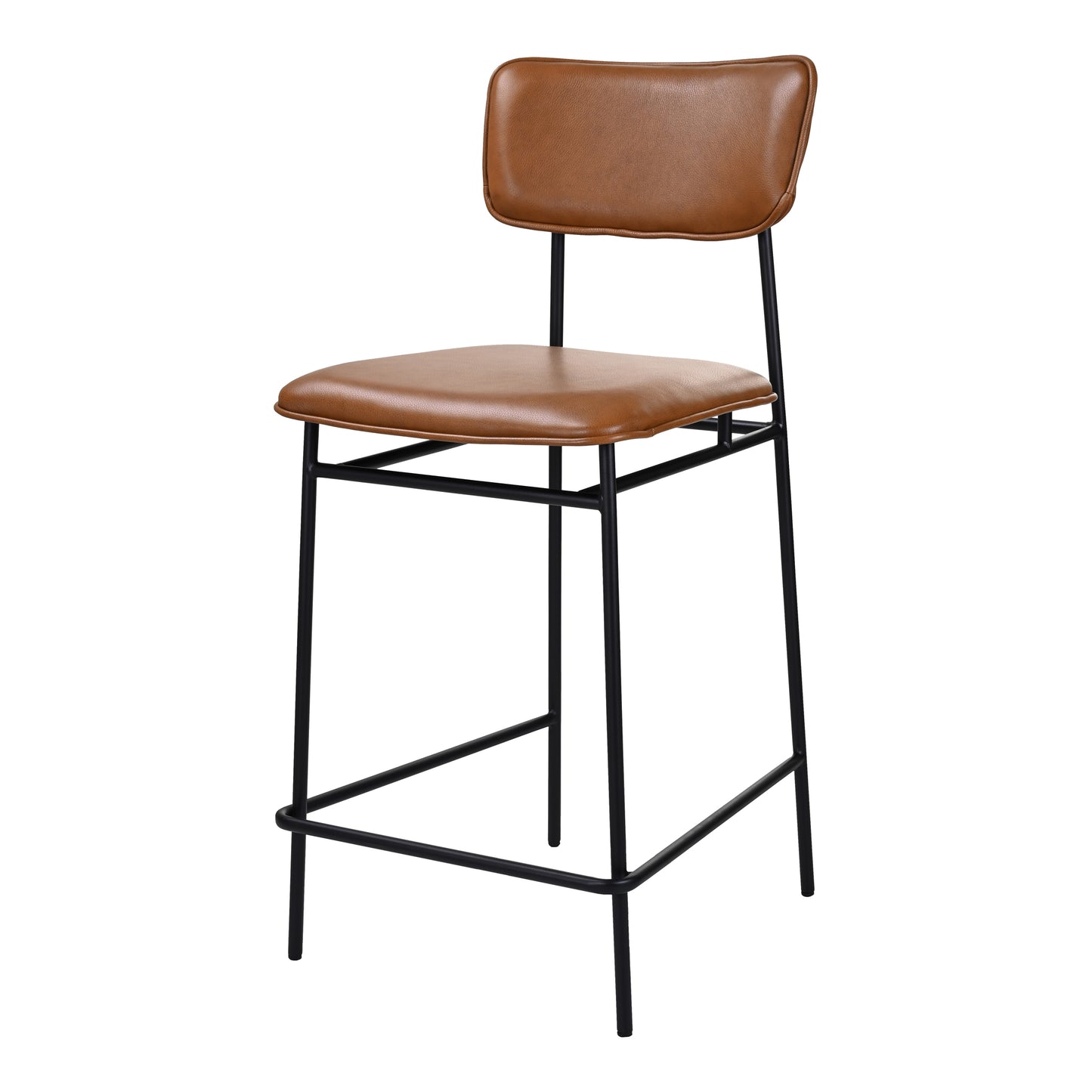 Moes Home Counter Stools Sailor Brown Modern Furniture