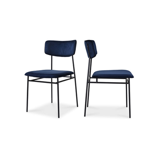 Moes Home Dining Chairs Sailor Blue Modern Furniture