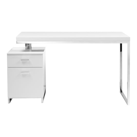 Moes Home Desks Martos White Modern Furniture