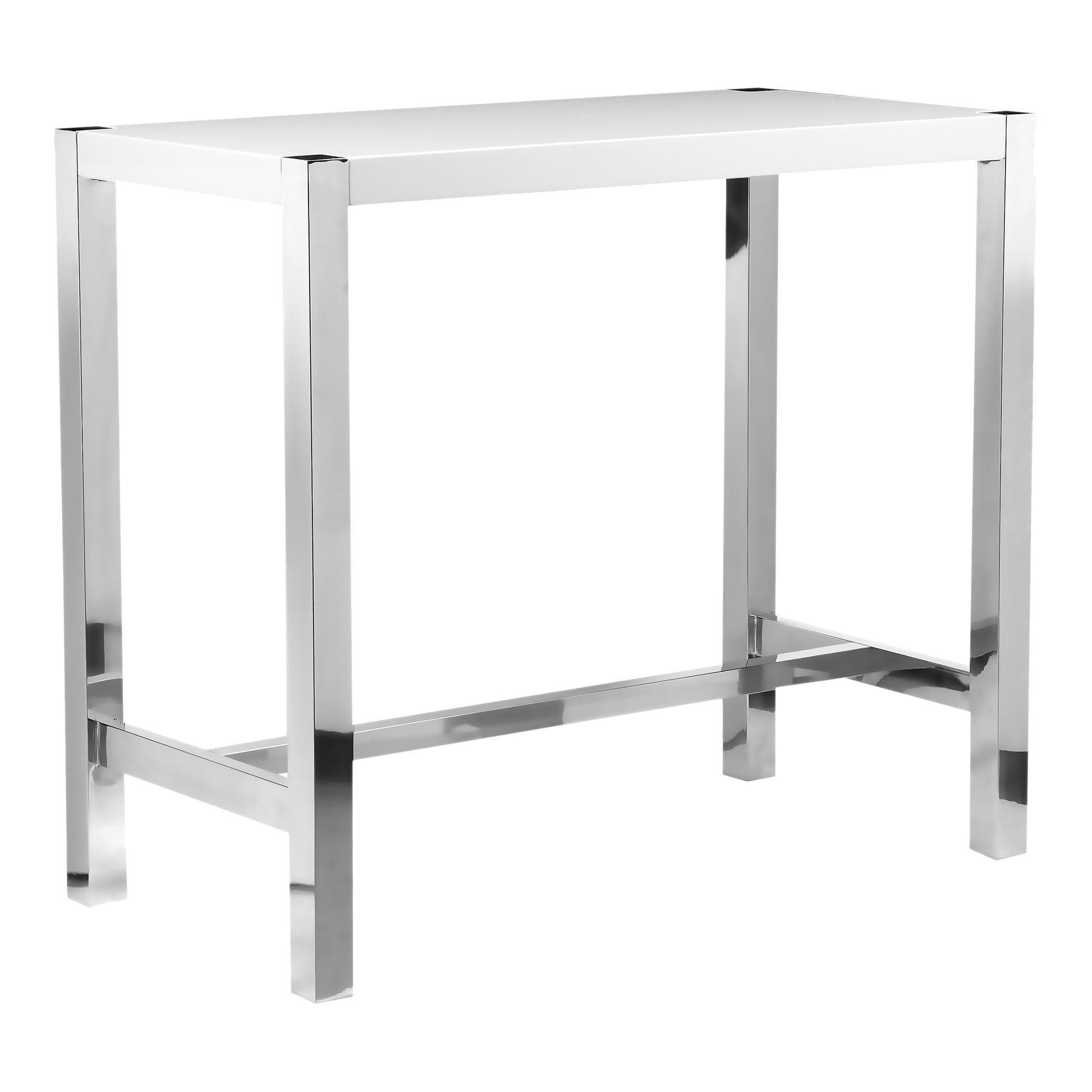 Moes Home Bar Tables Riva White Modern Furniture