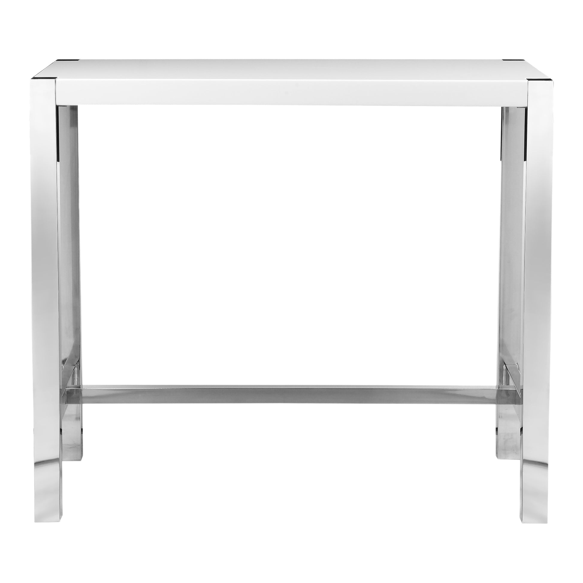 Moes Home Bar Tables Riva White Modern Furniture