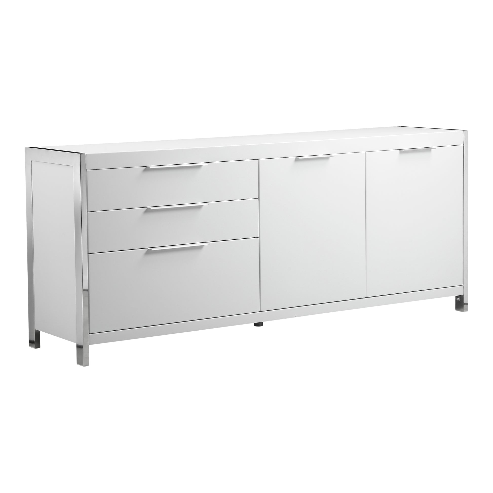 Moes Home Sideboards Neo White Modern Furniture