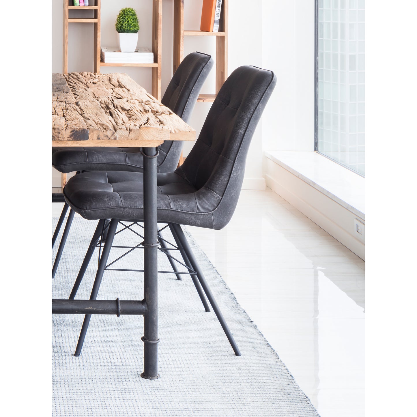 Moes Home Dining Chairs Morrison Grey Industrial Furniture