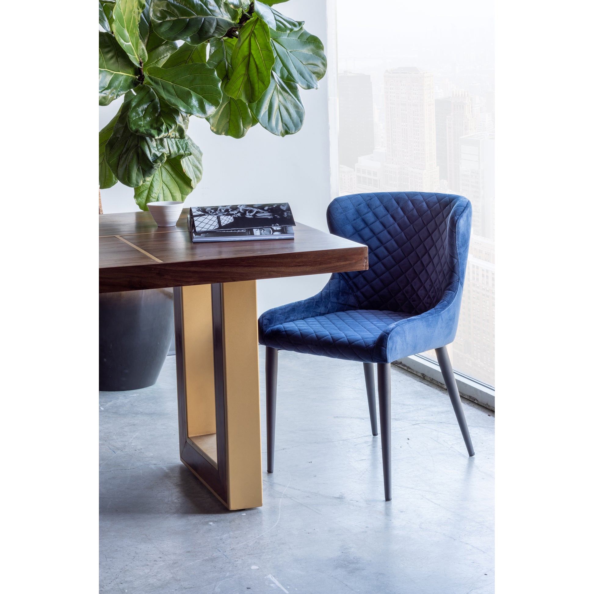 Moes Home Dining Chairs Etta Blue Contemporary Furniture