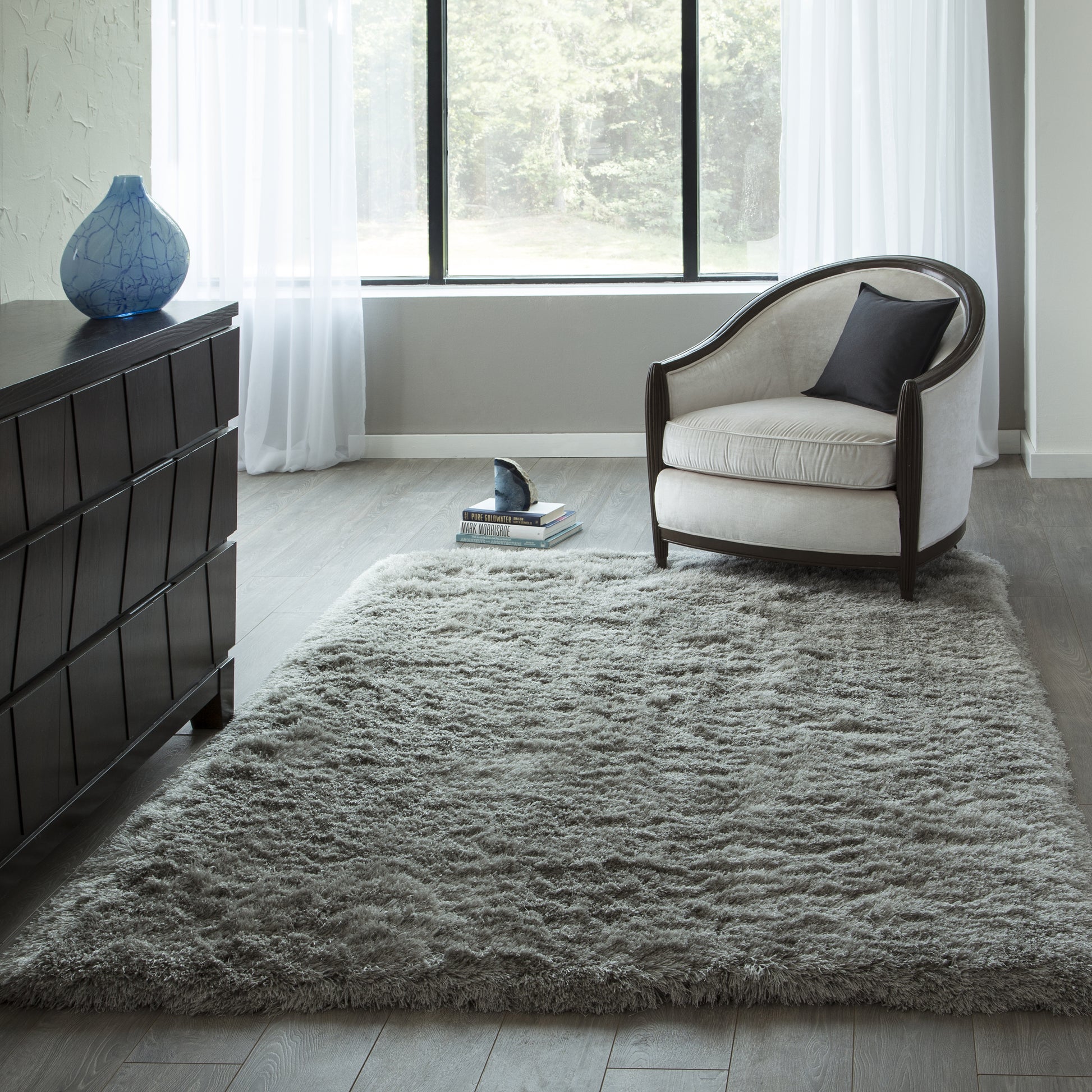 Momeni Enchanted Shag  Grey  Contemporary