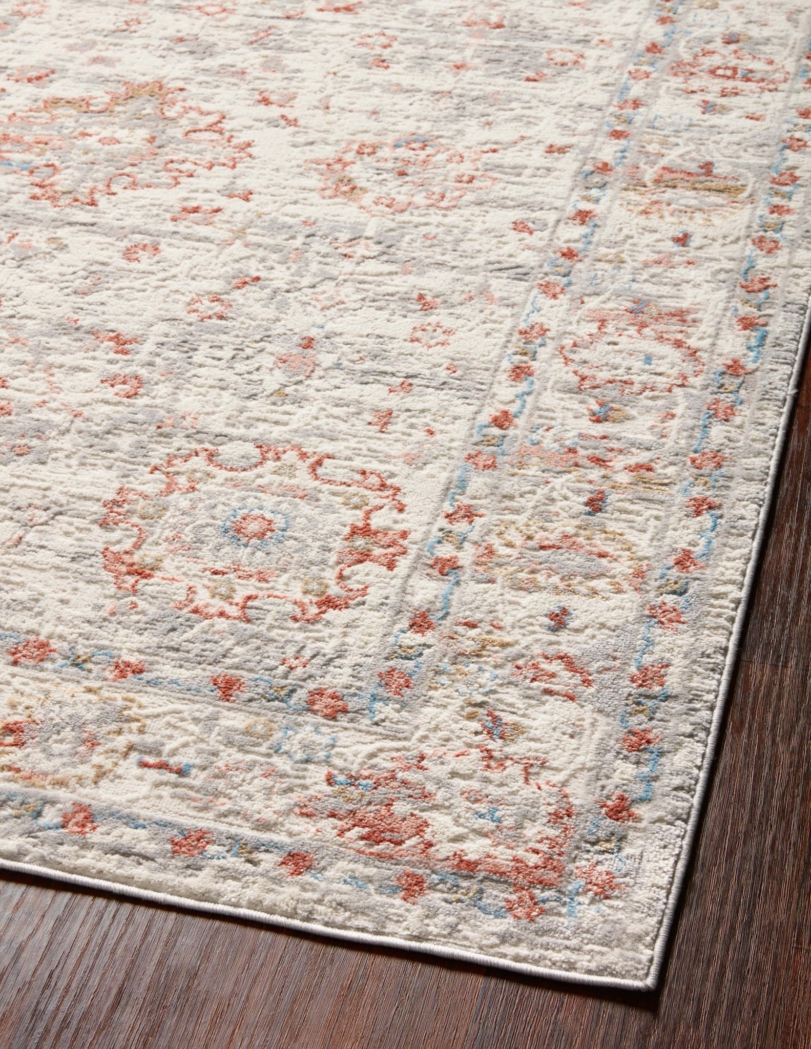 Loloi II Estelle EST - 01 Ivory Rust Transitional Power Loomed Rug - Rugs - Loloi II - Atlanta Designer Rugs