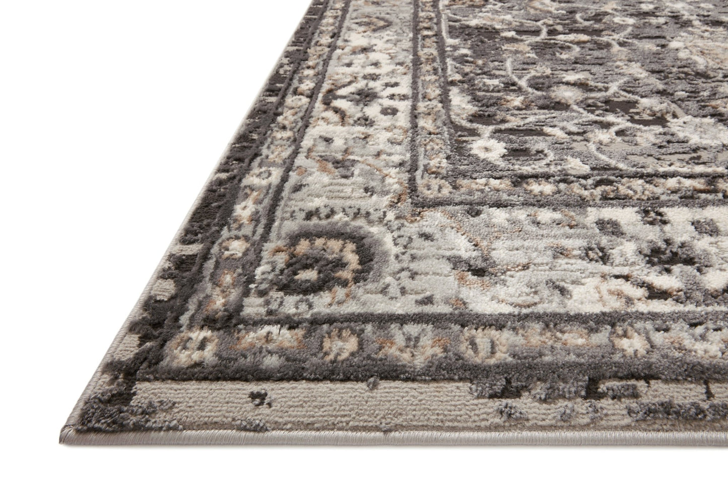 Loloi II Estelle EST - 02 Charcoal Grey Transitional Power Loomed Rug - Rugs - Loloi II - Atlanta Designer Rugs