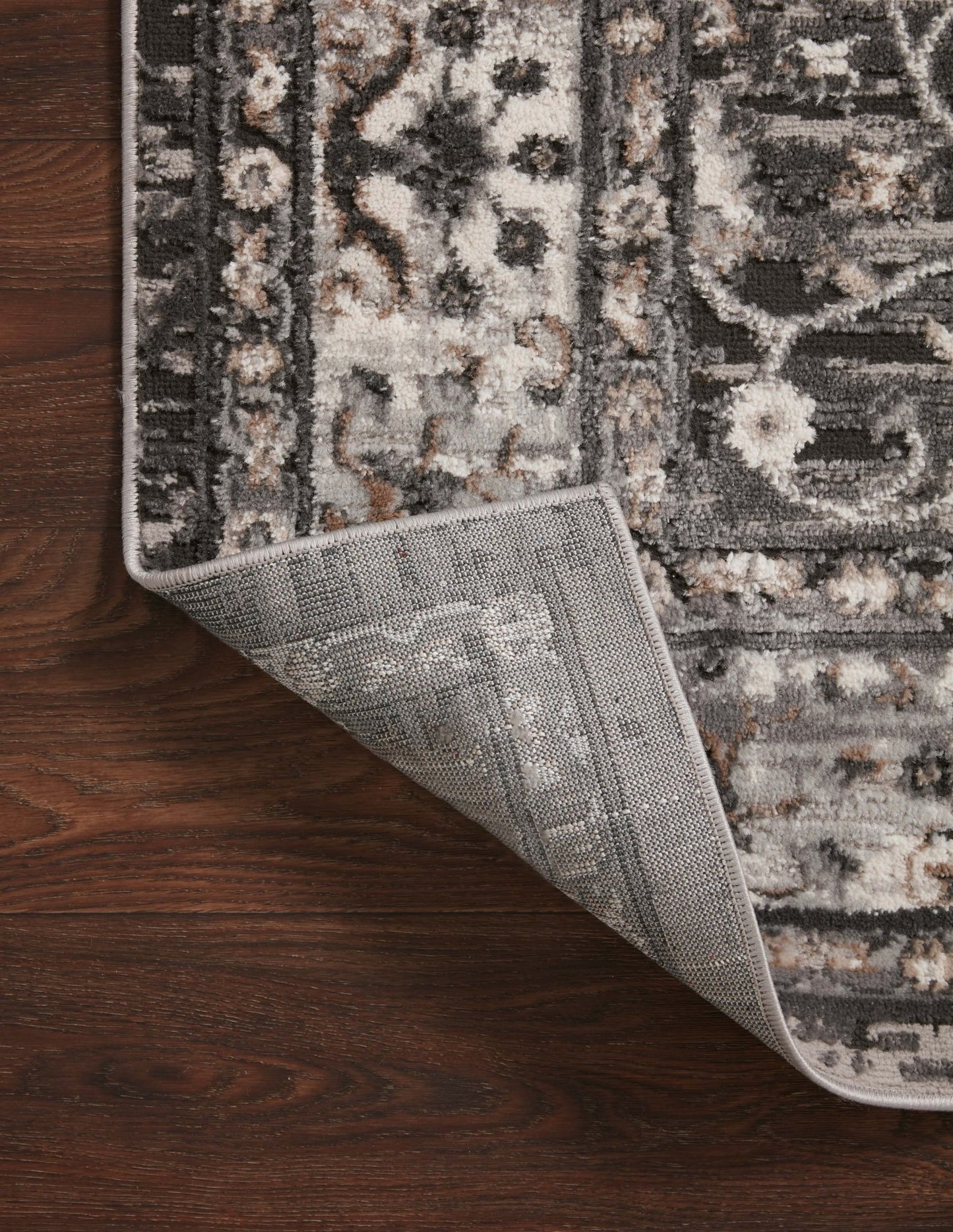 Loloi II Estelle EST - 02 Charcoal Grey Transitional Power Loomed Rug - Rugs - Loloi II - Atlanta Designer Rugs