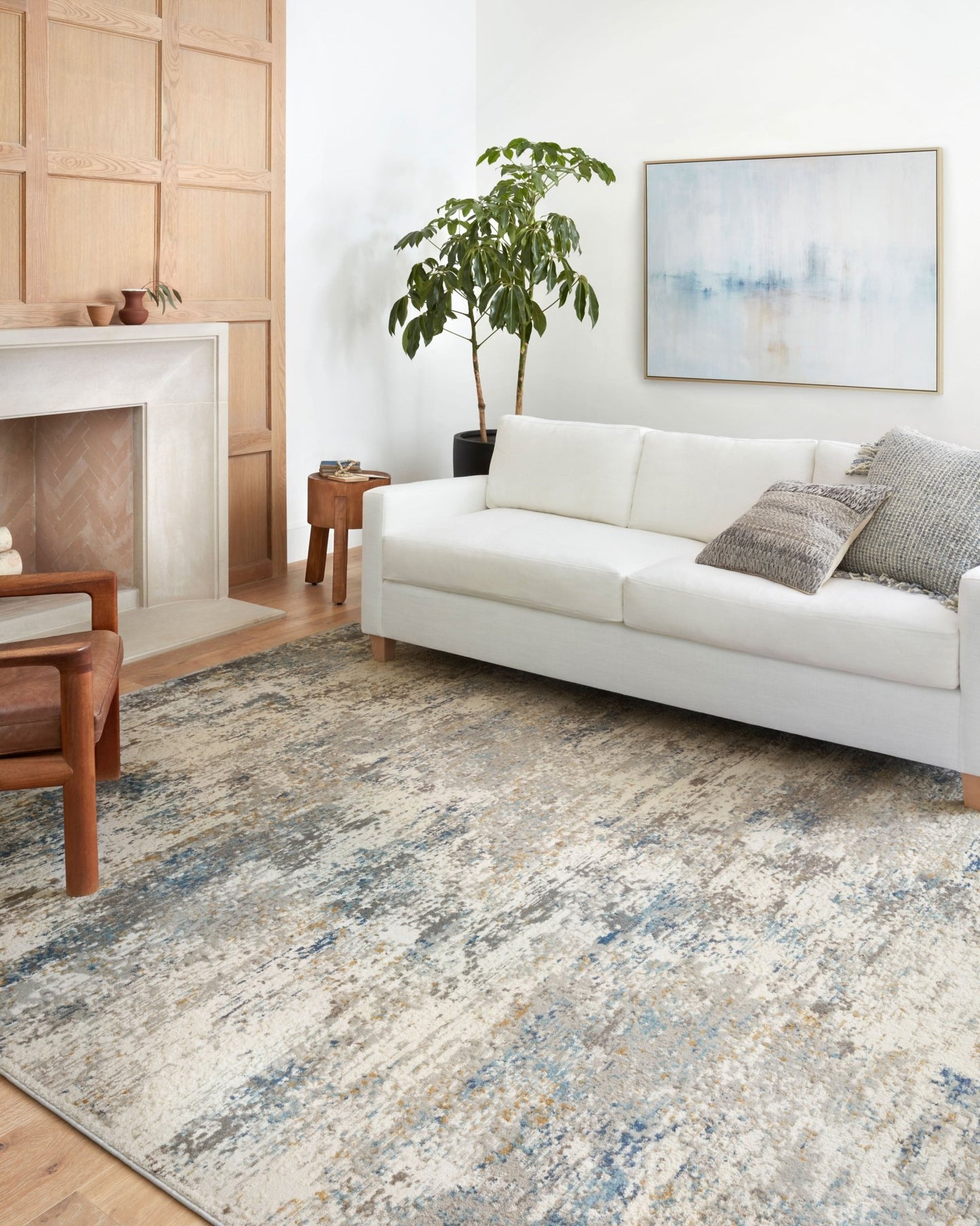 Loloi II Estelle EST - 03 Ivory Ocean Transitional Power Loomed Rug - Rugs - Loloi II - Atlanta Designer Rugs