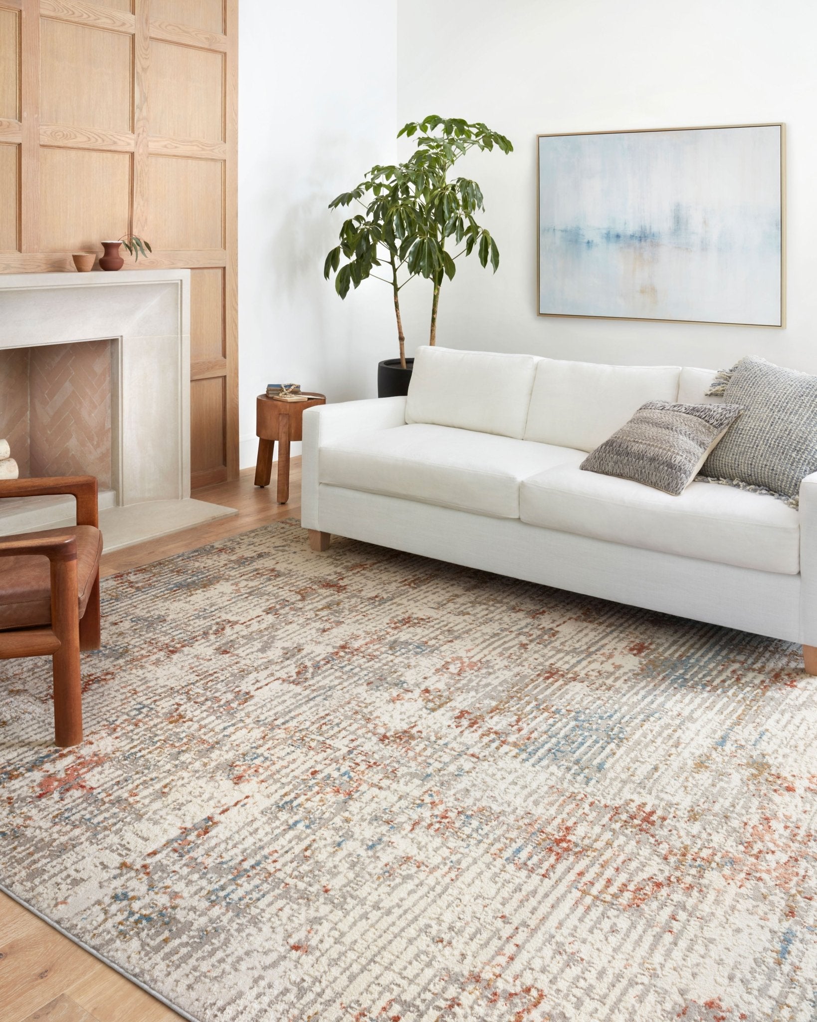 Loloi II Estelle EST - 04 Ivory Multi Transitional Power Loomed Rug - Rugs - Loloi II - Atlanta Designer Rugs